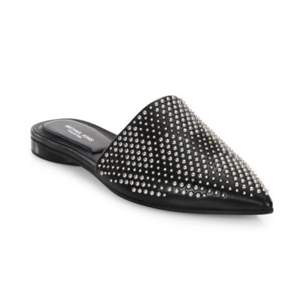 MICHAEL KORS Collection ‘Darla’ Metal Studded Mules, Sz 8.5, Retail $395
